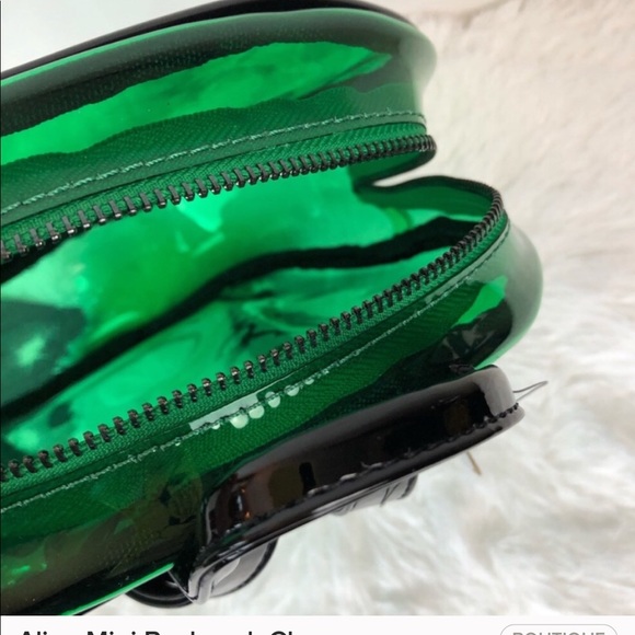 Alien Mini Backpack Clear Green Plastic - Picture 3 of 3